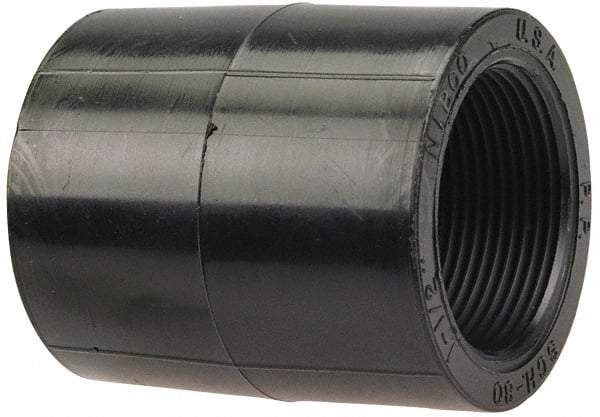 NIBCO - 2" Polypropylene Plastic Pipe Socket Coupling - Schedule 80, S x S End Connections - Apex Tool & Supply