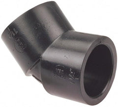 NIBCO - 1/2" Polypropylene Plastic Pipe 45° Elbow - Schedule 80, S x S End Connections - Apex Tool & Supply