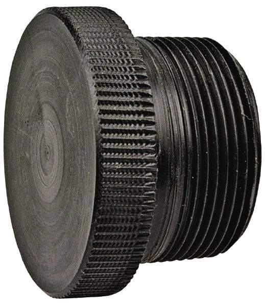 NIBCO - 3" Polypropylene Plastic Pipe Threaded Plug - Schedule 80, MPT End Connections - Apex Tool & Supply