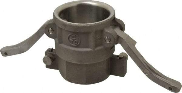 EVER-TITE Coupling Products - 1-1/2" Stainless Steel Cam & Groove Suction & Discharge Hose Female Coupler Female NPT Thread - Part D, 1-1/2" Lock-On Thread, 250 Max psi - Apex Tool & Supply