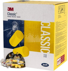 3M - Disposable, Uncorded, 29 dB, Barrel Earplugs - Yellow, 1000 Pairs - Apex Tool & Supply