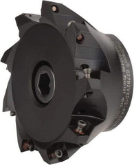 Kennametal - 4" Cut Diam, 0.098" Max Depth, 1-1/4" Arbor Hole, 9 Inserts, XD 12 Insert Style, Indexable Copy Face Mill - C7792VXD12-A4.00Z09R Cutter Style, 1.97" High, Through Coolant, Series 7792 - Apex Tool & Supply