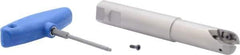 Iscar - 1" Cut Diam, 0.79" Max Depth of Cut, 1" Shank Diam, 6.7" OAL, Indexable Ball Nose End Mill - 2-3/4" Head Length, Straight Shank, BCM Toolholder, BCR... Insert - Apex Tool & Supply
