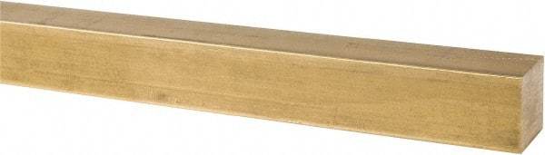 Value Collection - 1 Inch Square x 36 Inch Long, Brass Square Bar - Alloy 360 - Apex Tool & Supply