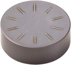 Seco - RNGN22 Grade CBN060K PCBN Turning Insert - TiSiAlN Finish, Round, 1/4" Inscr Circle, 1/8" Thick - Apex Tool & Supply