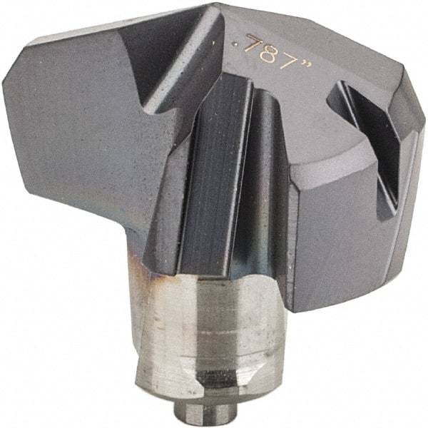 Iscar - Series ICK, 0.787" Diam Grade IC908 140° Replaceable Drill Tip - Carbide, TiAlN Finish, 20 Seat Size, Through Coolant - Apex Tool & Supply