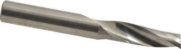 Onsrud - 3/8" Cutting Diam x 1-1/8" Length of Cut, 1 Flute, Upcut Spiral Router Bit - Uncoated, Right Hand Cut, Solid Carbide, 3" OAL x 3/8" Shank Diam, Single Edge, 21° Helix Angle - Apex Tool & Supply