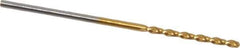 Guhring - 1.2mm 130° Cobalt Jobber Drill - TiN Finish, Right Hand Cut, Parabolic Flute, Straight Shank, 1-1/2" OAL, Standard Point - Apex Tool & Supply