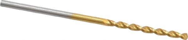 Guhring - 1.5mm 130° Cobalt Jobber Drill - TiN Finish, Right Hand Cut, Parabolic Flute, Straight Shank, 1-9/16" OAL, Standard Point - Apex Tool & Supply