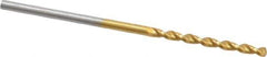 Guhring - 1.5mm 130° Cobalt Jobber Drill - TiN Finish, Right Hand Cut, Parabolic Flute, Straight Shank, 1-9/16" OAL, Standard Point - Apex Tool & Supply