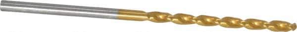 Guhring - 2mm 130° Cobalt Jobber Drill - TiN Finish, Right Hand Cut, Parabolic Flute, Straight Shank, 1-15/16" OAL, Standard Point - Apex Tool & Supply