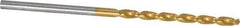 Guhring - 2mm 130° Cobalt Jobber Drill - TiN Finish, Right Hand Cut, Parabolic Flute, Straight Shank, 1-15/16" OAL, Standard Point - Apex Tool & Supply
