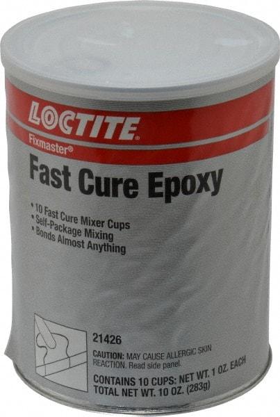 Loctite - 1 oz Can Two Part Epoxy - 5 min Working Time, 1,955 psi Shear Strength, Series Fixmaster - Apex Tool & Supply