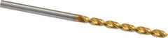 Guhring - 2.8mm 130° Cobalt Jobber Drill - TiN Finish, Right Hand Cut, Parabolic Flute, Straight Shank, 2-13/32" OAL, Standard Point - Apex Tool & Supply