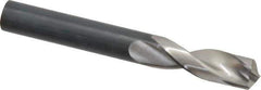 Guhring - 11.4mm 130° Parabolic Flute High Speed Steel Screw Machine Drill Bit - Bright Finish, Right Hand Cut, 47mm Flute Length, 95mm OAL, Standard Point, Straight Shank - Apex Tool & Supply