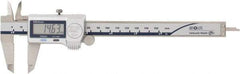 Mitutoyo - 0 to 150mm Range, 0.01mm Resolution, Electronic Caliper - 40mm Carbide-Tipped Jaws, 0.001" Accuracy - Apex Tool & Supply