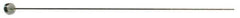 Gibraltar - 6mm Pin Diam, 12mm Head Diam x 5mm Head Height, 630mm OAL, Straight Ejector Pin - Steel, 625mm Pin Length - Apex Tool & Supply