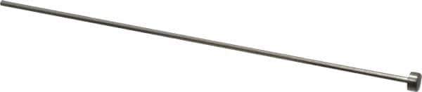 Gibraltar - 5/64" Pin Diam, 1/4" Head Diam x 1/8" Head Height, 6" OAL, Straight Ejector Pin - Steel, 5-7/8" Pin Length - Apex Tool & Supply