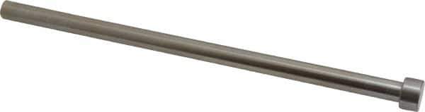 Gibraltar - 9/32" Pin Diam, 7/16" Head Diam x 1/4" Head Height, 6" OAL, Straight Ejector Pin - Steel, 5-3/4" Pin Length - Apex Tool & Supply