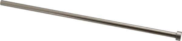 Gibraltar - 19/64" Pin Diam, 1/2" Head Diam x 1/4" Head Height, 10" OAL, Straight Ejector Pin - Steel, 9-3/4" Pin Length - Apex Tool & Supply