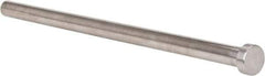 Gibraltar - 1/2" Pin Diam, 3/4" Head Diam x 1/4" Head Height, 10" OAL, Straight Ejector Pin - Steel, 9-3/4" Pin Length - Apex Tool & Supply