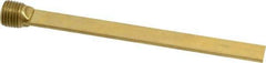 Made in USA - 1/4" NPT Thread, Straight, Die & Mold Cooling Baffle - 5" OAL, Brass - Apex Tool & Supply