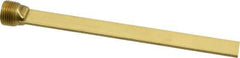 Made in USA - 3/8" NPT Thread, Straight, Die & Mold Cooling Baffle - 6" OAL, Brass - Apex Tool & Supply