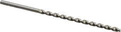 Accupro - #17, 130° Point, Parabolic Flute, Vanadium High Speed Steel Taper Length Drill Bit - Bright Finish, 3-7/32" Flute Length, 4-31/32" OAL - Apex Tool & Supply