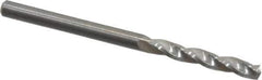 Guhring - 3mm 150° Solid Carbide Jobber Drill - Bright Finish, Right Hand Cut, Spiral Flute, Straight Shank, 46mm OAL, Standard Point - Apex Tool & Supply