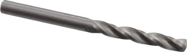 Guhring - 4.1mm 150° Solid Carbide Jobber Drill - Bright Finish, Right Hand Cut, Spiral Flute, Straight Shank, 55mm OAL, Standard Point - Apex Tool & Supply