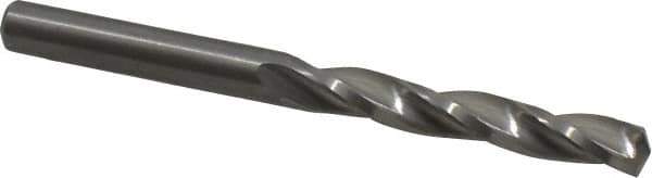 Guhring - #3 150° Solid Carbide Jobber Drill - Bright Finish, Right Hand Cut, Spiral Flute, Straight Shank, 66mm OAL, Standard Point - Apex Tool & Supply