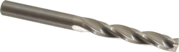 Guhring - 5.7mm 150° Solid Carbide Jobber Drill - Bright Finish, Right Hand Cut, Spiral Flute, Straight Shank, 66mm OAL, Standard Point - Apex Tool & Supply