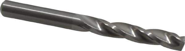 Guhring - 6.4mm 150° Solid Carbide Jobber Drill - Bright Finish, Right Hand Cut, Spiral Flute, Straight Shank, 70mm OAL, Standard Point - Apex Tool & Supply