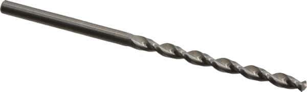 Guhring - 3.2mm 130° Solid Carbide Jobber Drill - Bright Finish, Right Hand Cut, Parabolic Flute, Straight Shank, 69.85mm OAL, Standard Point - Apex Tool & Supply