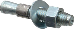 Red Head - 1/2" Diam, 1/2-13, 2-3/4" OAL, Grade 3, Wedge Expansion Concrete Anchor - Steel, Zinc Plated, 1-1/4" Thread Length, Tie Wire Head, 1/2" Drill - Apex Tool & Supply