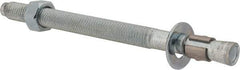 Red Head - 5/8 Inch Diameter, 5/8-11 Inch Thread, 8-1/2 Inch Overall Length, Grade 3, Wedge Expansion Concrete Anchor - Steel, Zinc Plated, 5-3/4 Inch Thread Length, Tie Wire Head, 5/8 Inch Drill - Apex Tool & Supply
