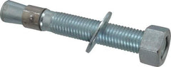 Red Head - 3/4 Inch Diameter, 3/4-10 Inch Thread, 5-1/2 Inch Overall Length, Grade 3, Wedge Expansion Concrete Anchor - Steel, Zinc Plated, 3-5/8 Inch Thread Length, Tie Wire Head, 3/4 Inch Drill - Apex Tool & Supply