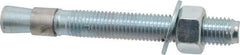 Red Head - 3/4 Inch Diameter, 3/4-10 Inch Thread, 6-1/4 Inch Overall Length, Grade 3, Wedge Expansion Concrete Anchor - Steel, Zinc Plated, 4-3/8 Inch Thread Length, Tie Wire Head, 3/4 Inch Drill - Apex Tool & Supply