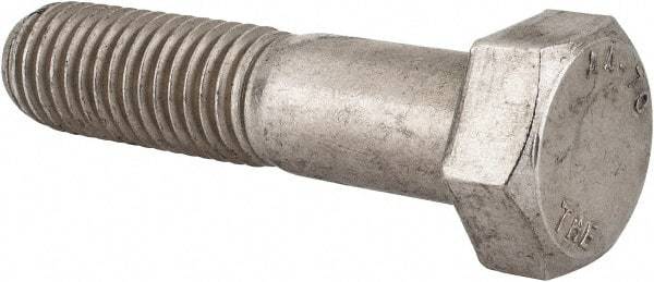 Value Collection - M18x2.50mm Metric Coarse, 75mm Length Under Head Hex Head Cap Screw - Partially Threaded, Grade 316 & Austenitic A4 Stainless Steel, Uncoated, 27mm Hex - Apex Tool & Supply