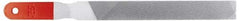 Simonds File - 8" Long, American-Pattern File - Single, Double Cut, Handle - Apex Tool & Supply