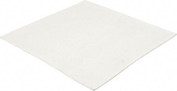 Made in USA - 12" Long, 12" Wide, 3/16" Thick, Buna-N Rubber Foam Sheet - 50 to 60 Durometer, White, -20 to 180°F, 1,000 to 1,200 psi Tensile Strength, Stock Length - Apex Tool & Supply