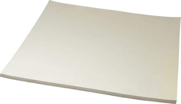 Made in USA - 12" Long, 12" Wide, 1/4" Thick, Buna-N Rubber Foam Sheet - 50 to 60 Durometer, White, -20 to 180°F, 1,000 to 1,200 psi Tensile Strength, Stock Length - Apex Tool & Supply