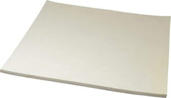 Made in USA - 12" Long, 12" Wide, 1/4" Thick, Buna-N Rubber Foam Sheet - 50 to 60 Durometer, White, -20 to 180°F, 1,000 to 1,200 psi Tensile Strength, Stock Length - Apex Tool & Supply