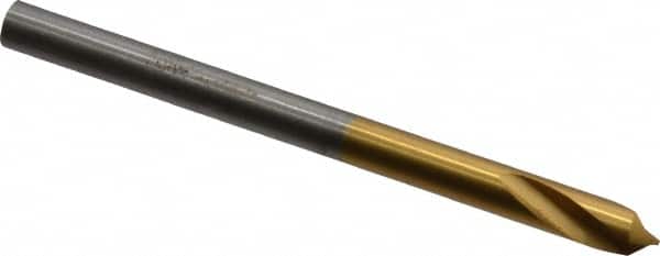 Guhring - 4mm Body Diam, 90°, 55mm OAL, High Speed Steel Spotting Drill - Apex Tool & Supply