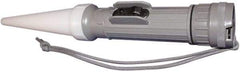 Fulton - White Industrial/Tactical Flashlight - Gray Plastic Body, 2 D Batteries Not Included - Apex Tool & Supply