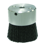 2" Diameter - Maximum Density Crimped Filament MINIATURE Disc Brush - 0.026/120 Grit - Apex Tool & Supply