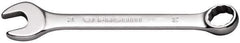 Facom - 15mm 12 Point Offset Combination Wrench - 15° Offset Angle, 6" OAL, Steel, Satin Finish - Apex Tool & Supply