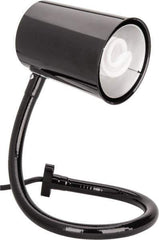 Made in USA - 24 Inch, Gooseneck, Direct Mounted, Compact Fluorescent, Black, General Purpose Task Light - 23 Watt, Nonmagnifying - Apex Tool & Supply