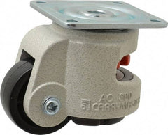 Sunnex - 7/8" Wide, Nylon Swivel Caster - 300 Lb Capacity, Top Plate Mount, 2.87" x 2.87" Plate, Ball Bearing - Apex Tool & Supply