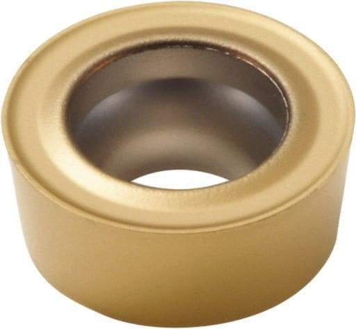 Seco - RCMT1606M0 F2 Grade TP40 Carbide Turning Insert - TiC/TiCN/TiN Finish, Round, 16mm Inscr Circle, 1/4" Thick - Apex Tool & Supply